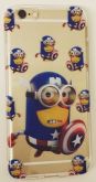 Case de Silicone Minions Capitao America iphone 6 Plus/ 6s Plus