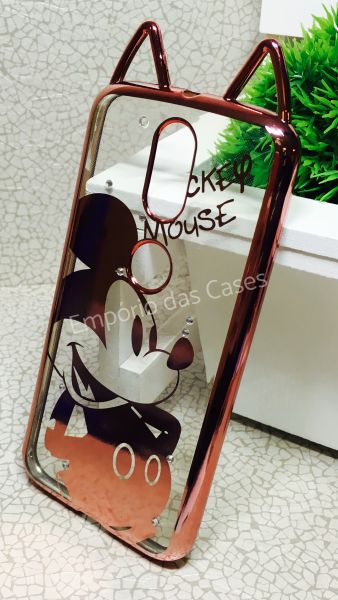 Case Luxo Mickey Rose  Moto G4 / G4 Plus