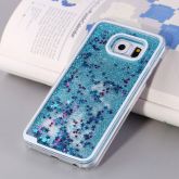 Case Água Glitter Star Azul Galaxy S6