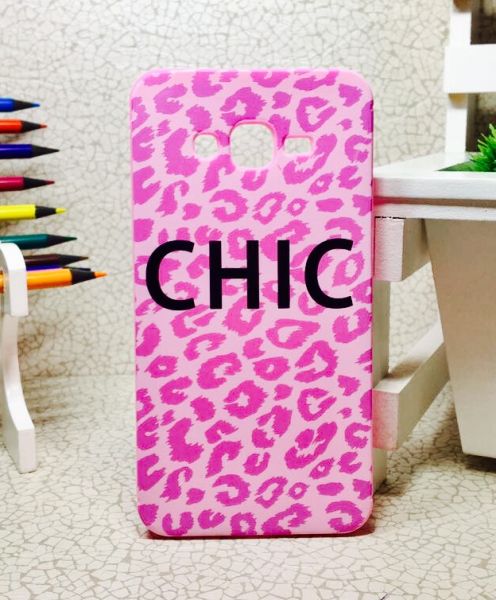 Case 3D Chic Oncinha Rosa Galaxy Gran Prime