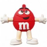 Pen Drive M&M Vermelho 4GB