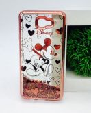 Case Água Glitter Mickey Pose Rose Galaxy J7 Prime