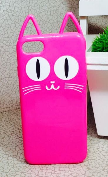 Case 3D Gatinho Pink iPhone 7