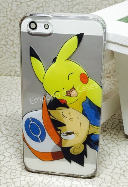 Case de Silicone Pokemon Pikachu iPhone 5/5s/SE