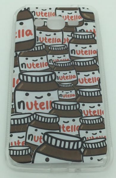 Case de Silicone Pote Nutella Galaxy Gran Prime