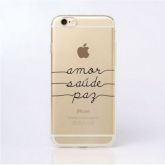 Case de Silicone Amor Saude Paz iphone 5/5s/SE