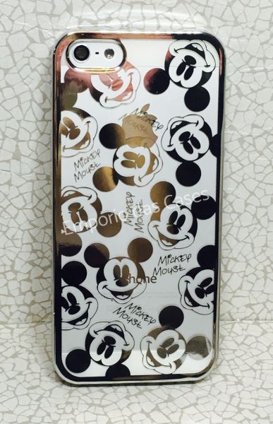 Case Luxo Mickey Prata iPhone 5/5s/SE