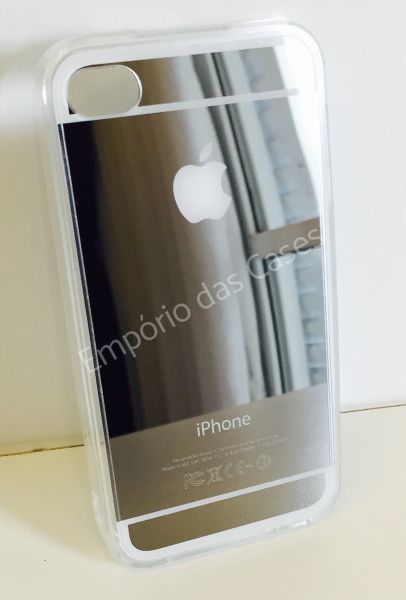 Case Espelhada Prateada iphone 4/4s