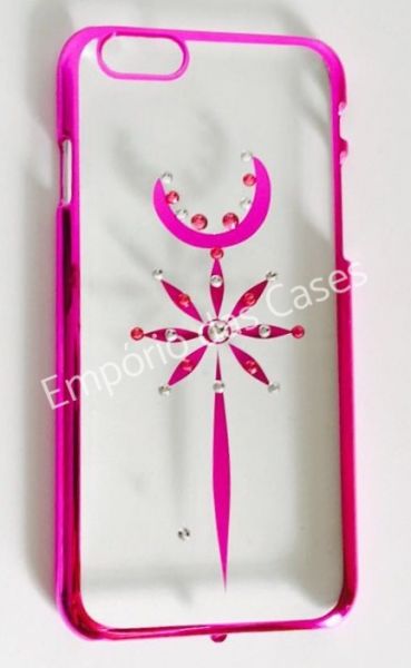 Case Luxuosa Strass Rosa Mod.2 iphone 5/5s/SE