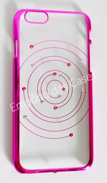 Case Luxuosa Strass Rosa Mod.2 iphone 6/6s