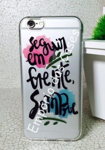 Case de Silicone Seguir em Frente iphone 5c
