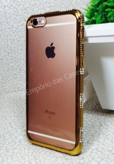 Case de Silicone Borda Luxuosa iphone 5/5s/SE