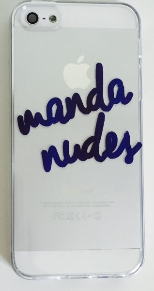 Case de Silicone Manda Nudes Mod.2 iphone 5/5s/SE