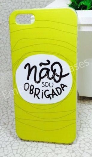 Case de Silicone Não Sou Obrigada iphone 6/6s