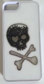 Case Caveira Branca Cristais iphone 5/5s/SE