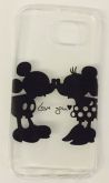 Case de Silicone Minnie e Mickey beijo Galaxy S6 Edge