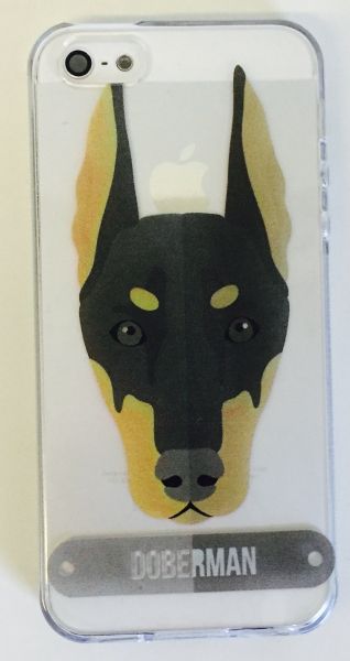 Case de Silicone Dog Doberman iphone 5/5s/SE
