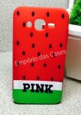 Case 3D Melancia Pink Vermelho Galaxy J2 Prime