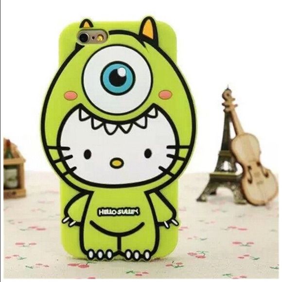 Case 3D Hello Kitty Mike verde iphone 5/5s/SE