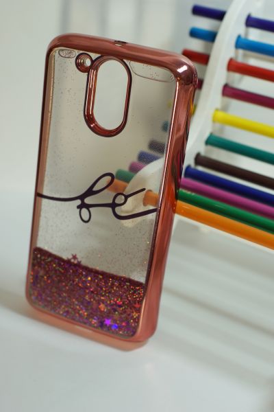 Case Água Glitter Fé Rose Moto G4/G4 plus