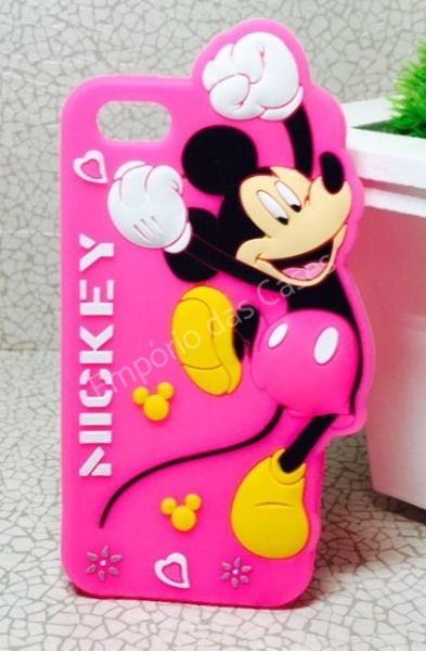 Case 3D Mickey Rosa iphone 5/5s/SE