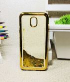Case Água Glitter Dourada Galaxy J5 Pro