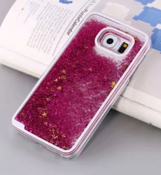 Case Água Glitter Star Pink Galaxy S7