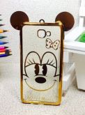 Case Luxo Minnie Orelha Gold Galaxy J7 Prime