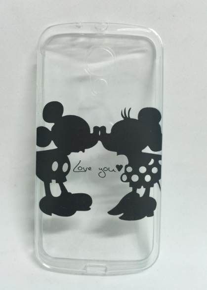 Case de Silicone Minnie e Mickey Moto G2