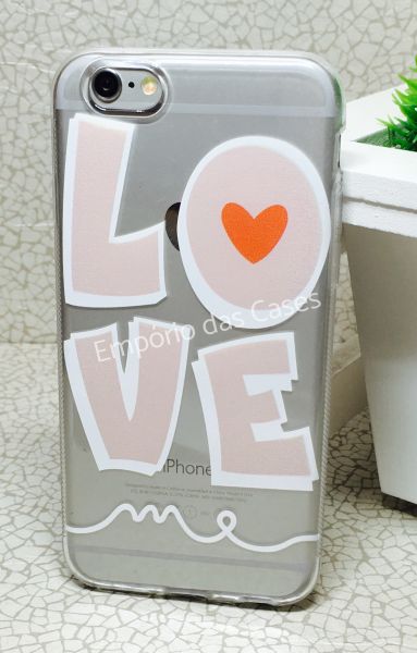 Case de Silicone Love New iphone 6/6s
