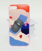 Case 3D Squishy Gatinho na praia iphone 6/6s