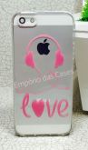 Case de Silicone Love Music iphone 5/5s/SE