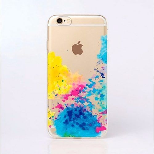 Case de Silicone Aquarela Iphone 6 Plus/6s plus