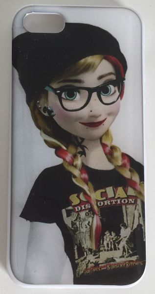 Case de Silicone Frozen Estiloso Anna Mod1 iPhone 5/5s/SE