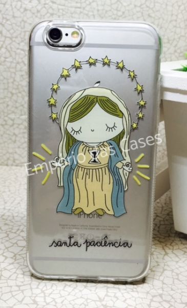 Case de Silicone Santa Paciência iphone 6/6s