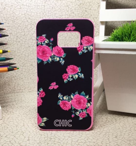 Case 3D Chic Rosas Flores Galaxy S6 Edge