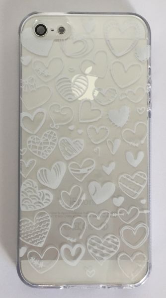 Case de Silicone Corações iphone 5/5s/SE