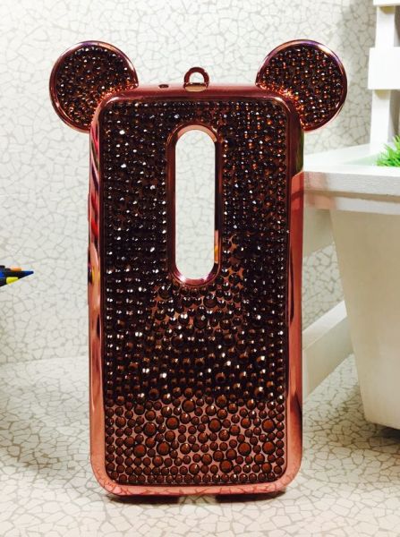 Case Minnie Orelha Strass Moto G3