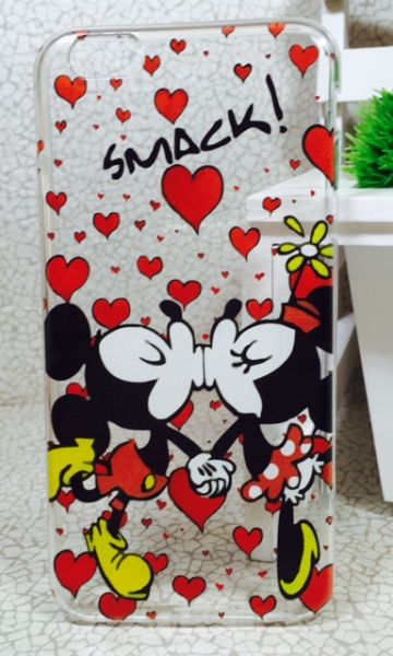 Case de Silicone Mickey Minnie Smack Iphone 6 Plus/6s plus