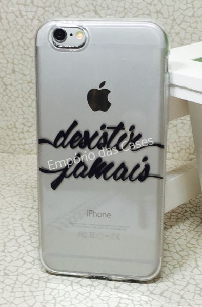 Case de Silicone Desistir Jamais iphone 5/5s/SE
