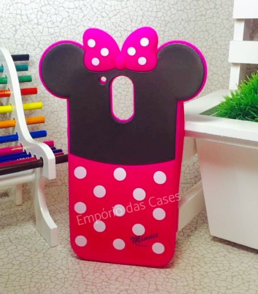 Case 3D Minnie Fofa Moto G4 / G4 Plus