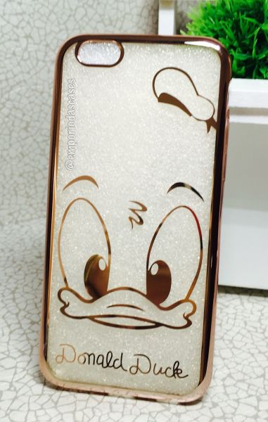 Case de Silicone Pato Donald Luxo Rose iPhone 6/6s