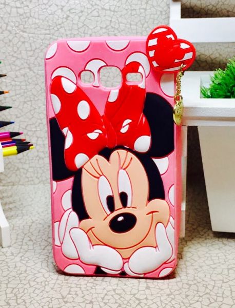 Case 3D Minnie Charme Rosa Galaxy J7 J700