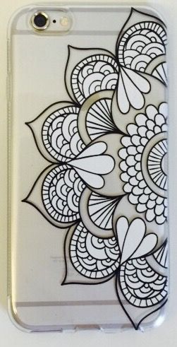 Case de Silicone Flor de Henna Iphone 6 Plus/6s plus