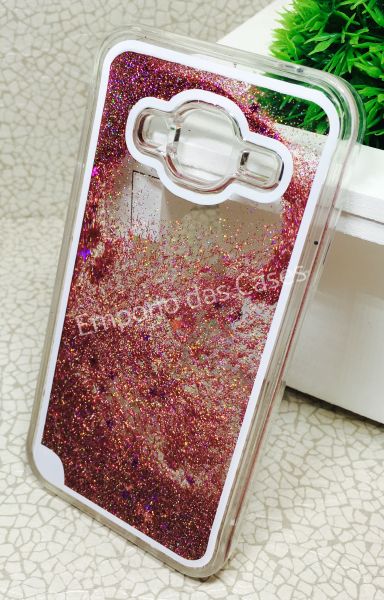 Case Água Glitter Rosa Galaxy J3