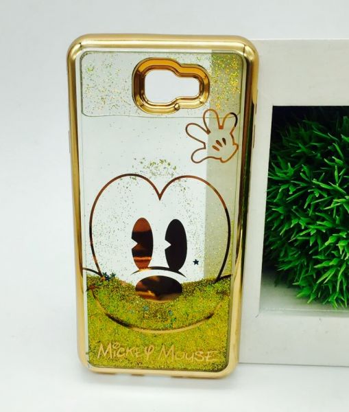 Case Água Glitter Mickey Gold Galaxy J7 Prime