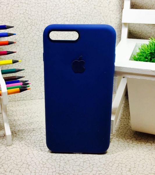 Case Silicone Basica Azul Marinho Iphone 8 Plus