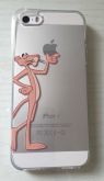 Case de Silicone Pantera Cor de Rosa iPhone 4/4s