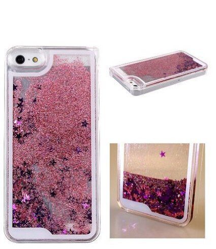 Case Água Glitter Star Rosa iPhone 4/4s