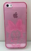 Case de Silicone Alto Relevo Minnie Rosa iPhone 5c